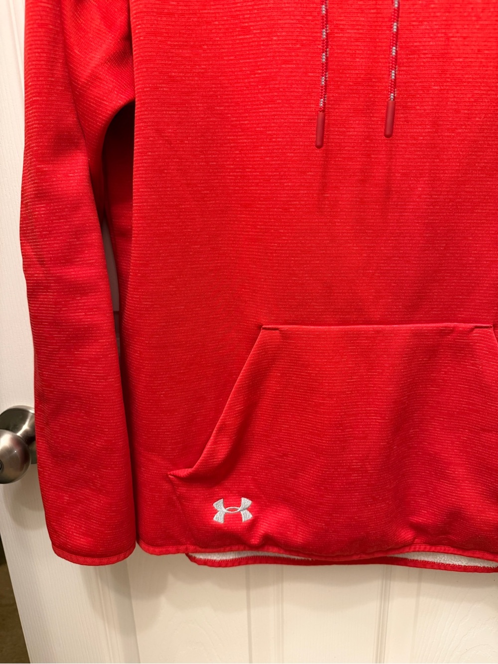 Women’s Under Armour Red Cowl-Neck Pullover - Picture 3 of 6